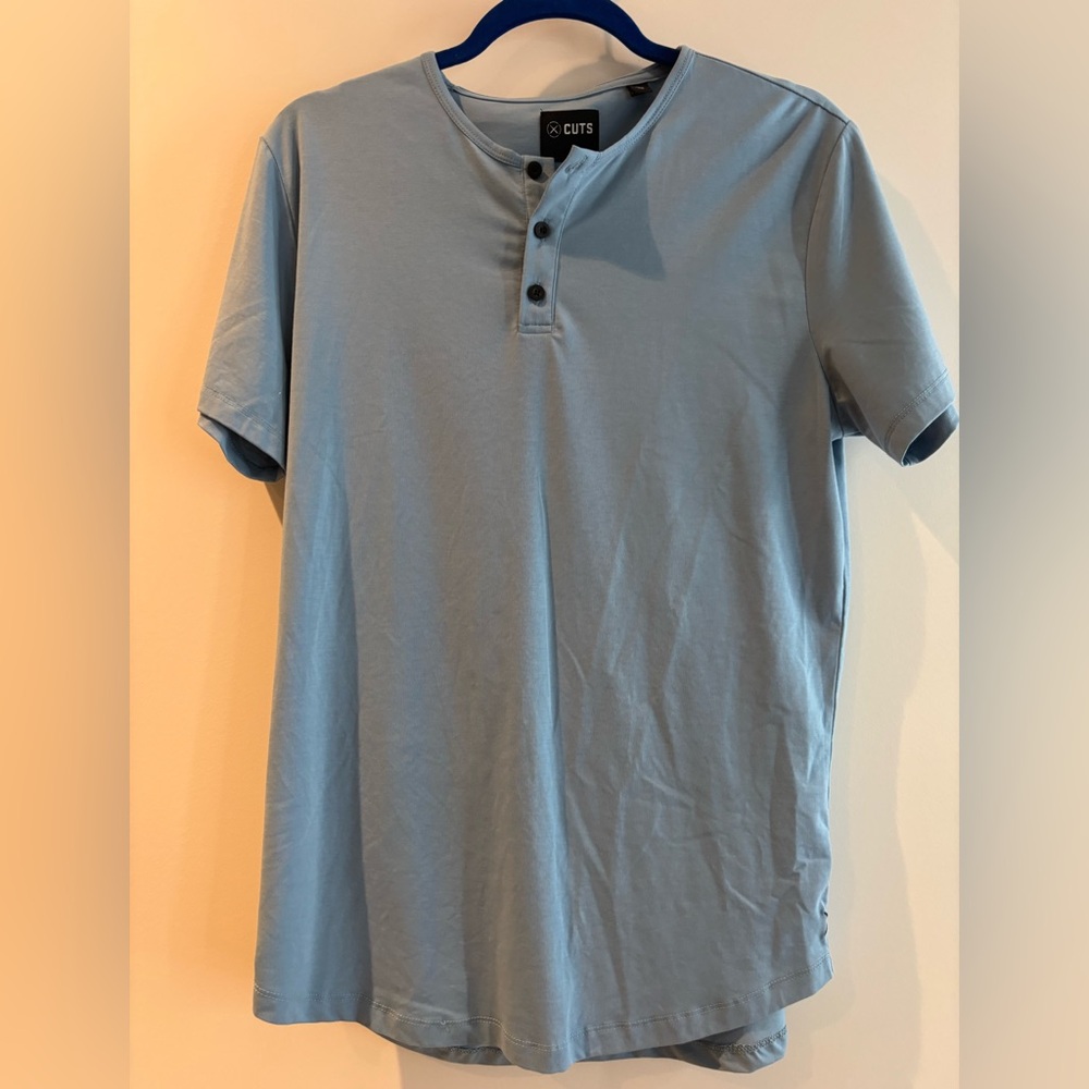 Cuts Clothing Blue Short Sleeve Tee
